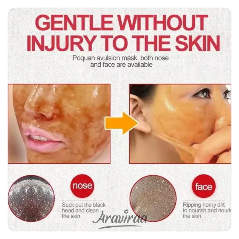 Skin cleansing and nourishing mask peel off Arv 140118 3 | فروشگاه اینترنتی آراویرا