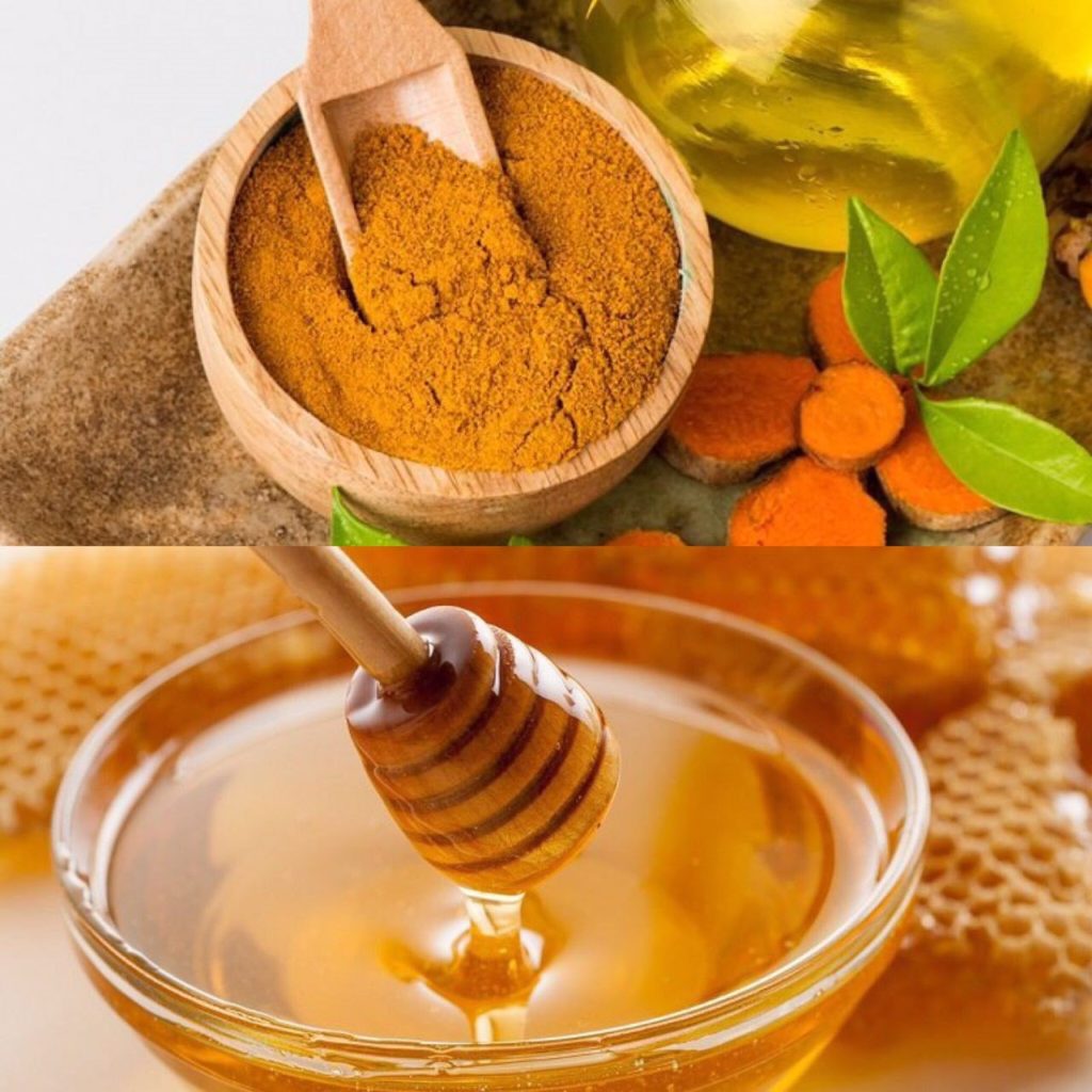 عسل و زردچوبه- ماسک های پاکسازی صورت خانگی