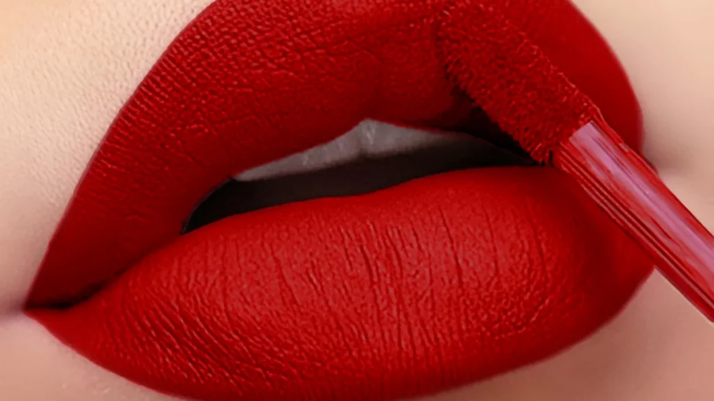 رژلب قرمز براق