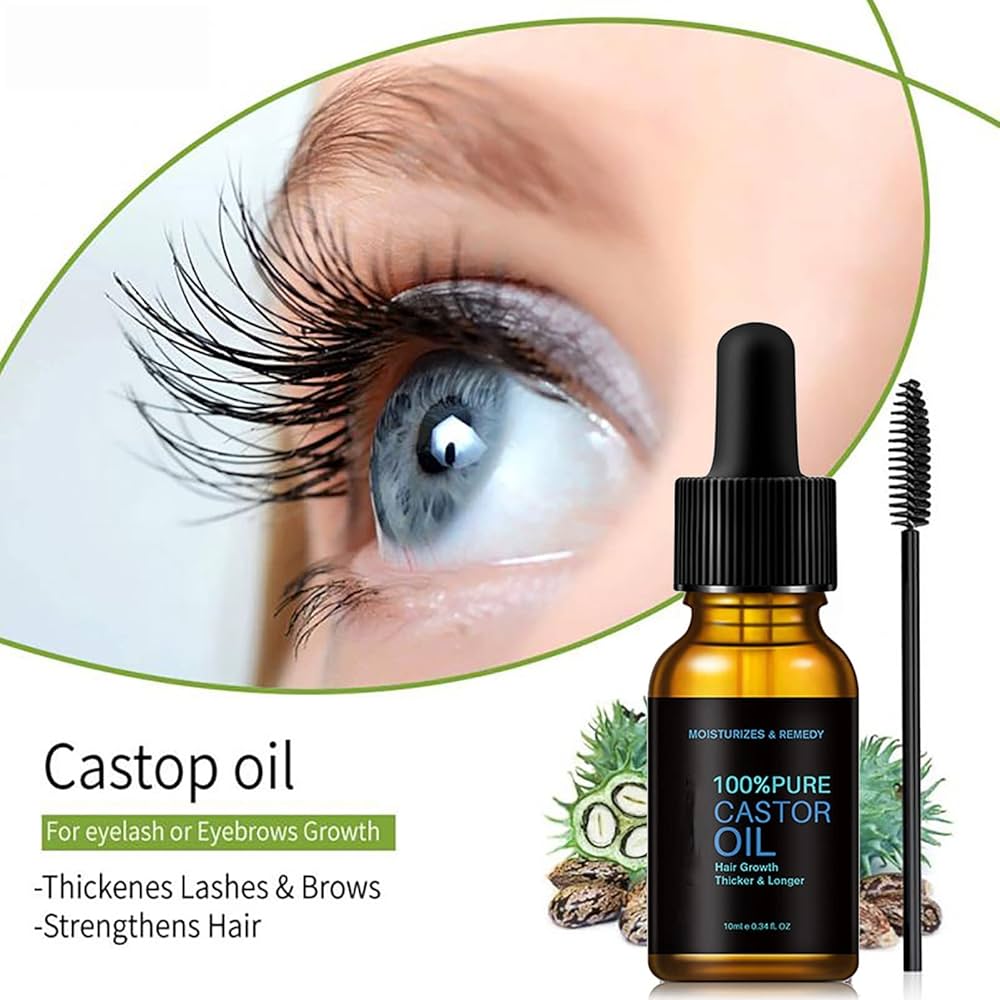 طرز استفاده روغن کرچک برای مژه و ابرو